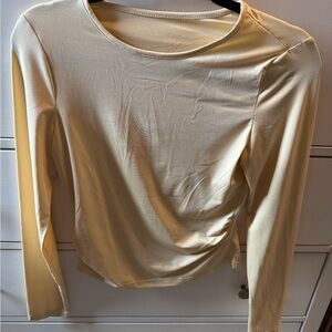 Cream Long Sleeve Tee